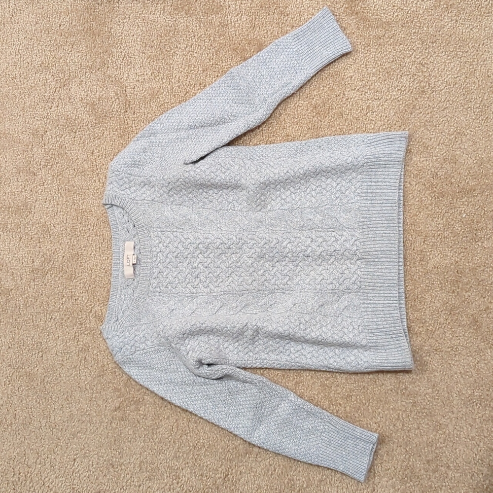 Loft gray sweater, small